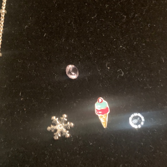 Origami Owl Large locket with Blue crystals - Picture 3 of 5